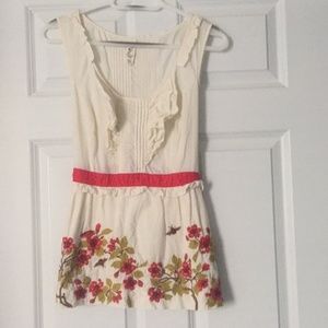 Anthropologie Floreat Embroidered top